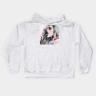 Edgy Pastel Aesthetic Kids Hoodie